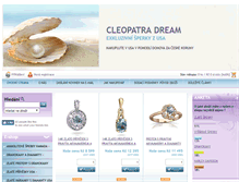 Tablet Screenshot of cleopatradream.cz